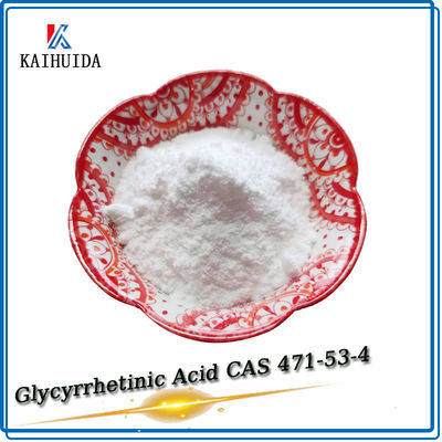 Cosmétiques Matériau de base Blanchissant de la peau Enoxolone Poudre d'acide glycyrrhétique CAS 471-53-4
